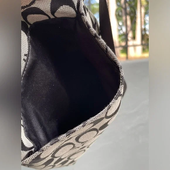 COACH Bag,Coach Black and Gray Women's Bag, Coach Crossbody Bag. - Picture 12 of 17